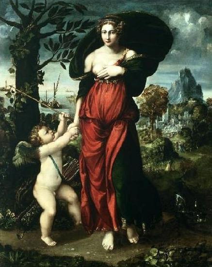 unknow artist Venus and Cupid Spain oil painting art